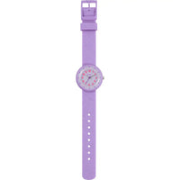 Tikkers Purple Glitter Strap Watch with a gliter strap