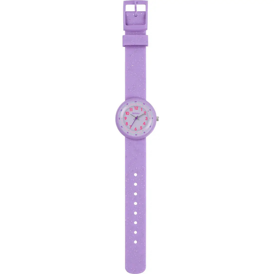 Tikkers Purple Glitter Strap Watch with a gliter strap