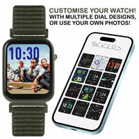 Tikkers Smart Series 13 Khaki Strap Smart Watch use it with your smatphone