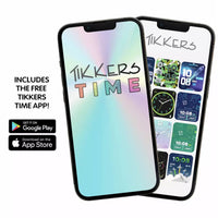 Tikkers Smart Series 13 Pink Camo Silicone Strap Smart Watch download app to switch it with your phone