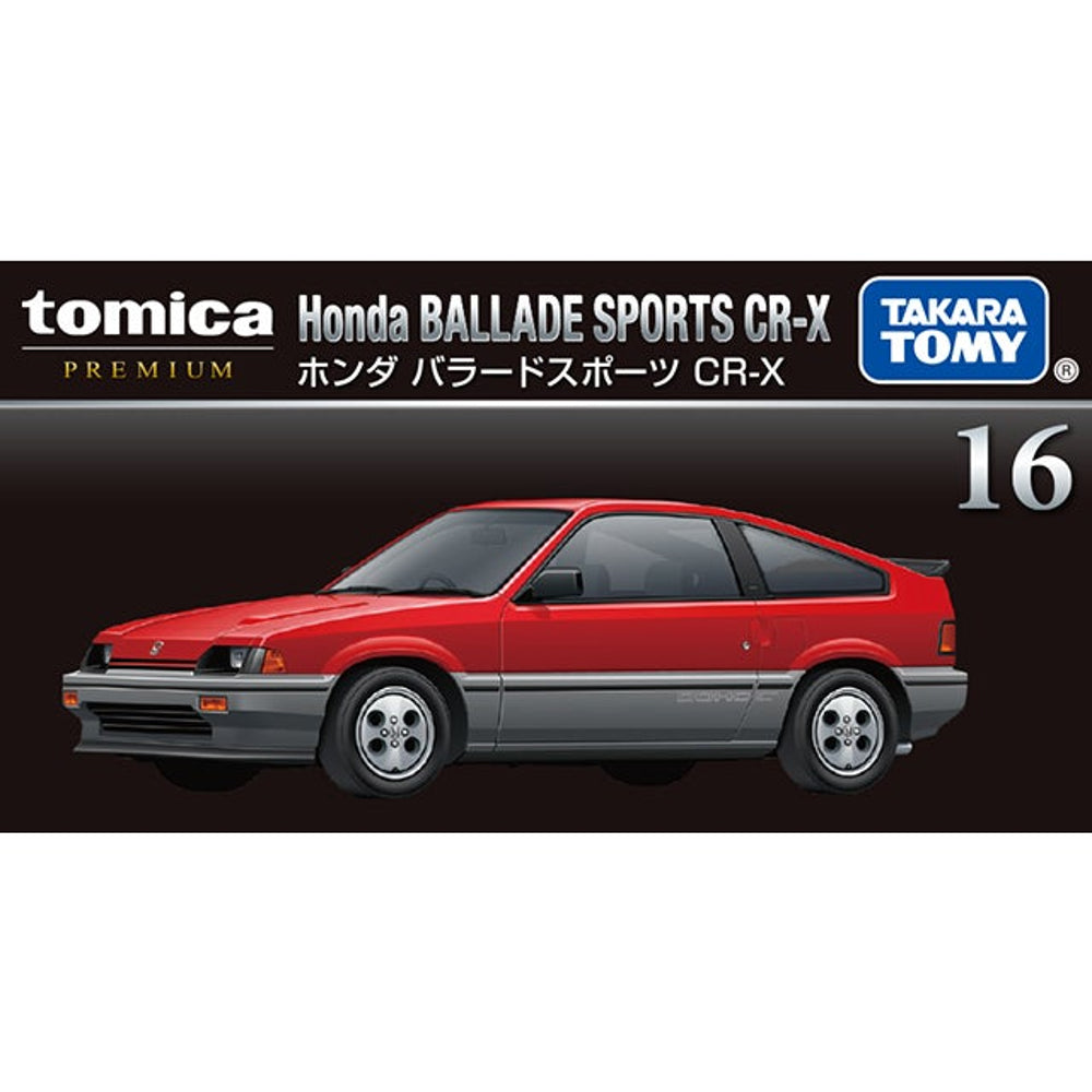 Tomica Premium 16 Honda Ballade Sports CR-X with its box