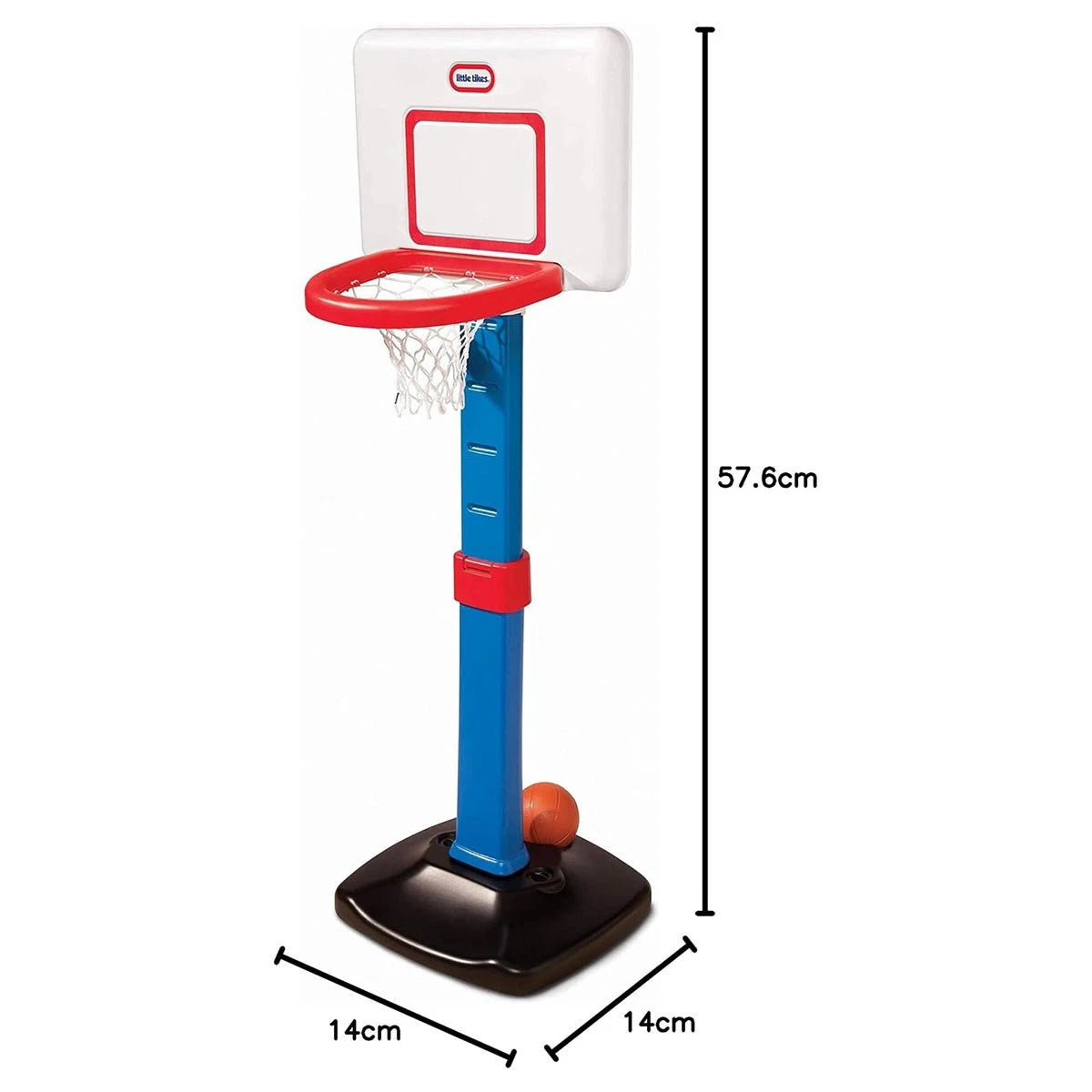 TotSports Easy Score Basketball Set picture of the measurements