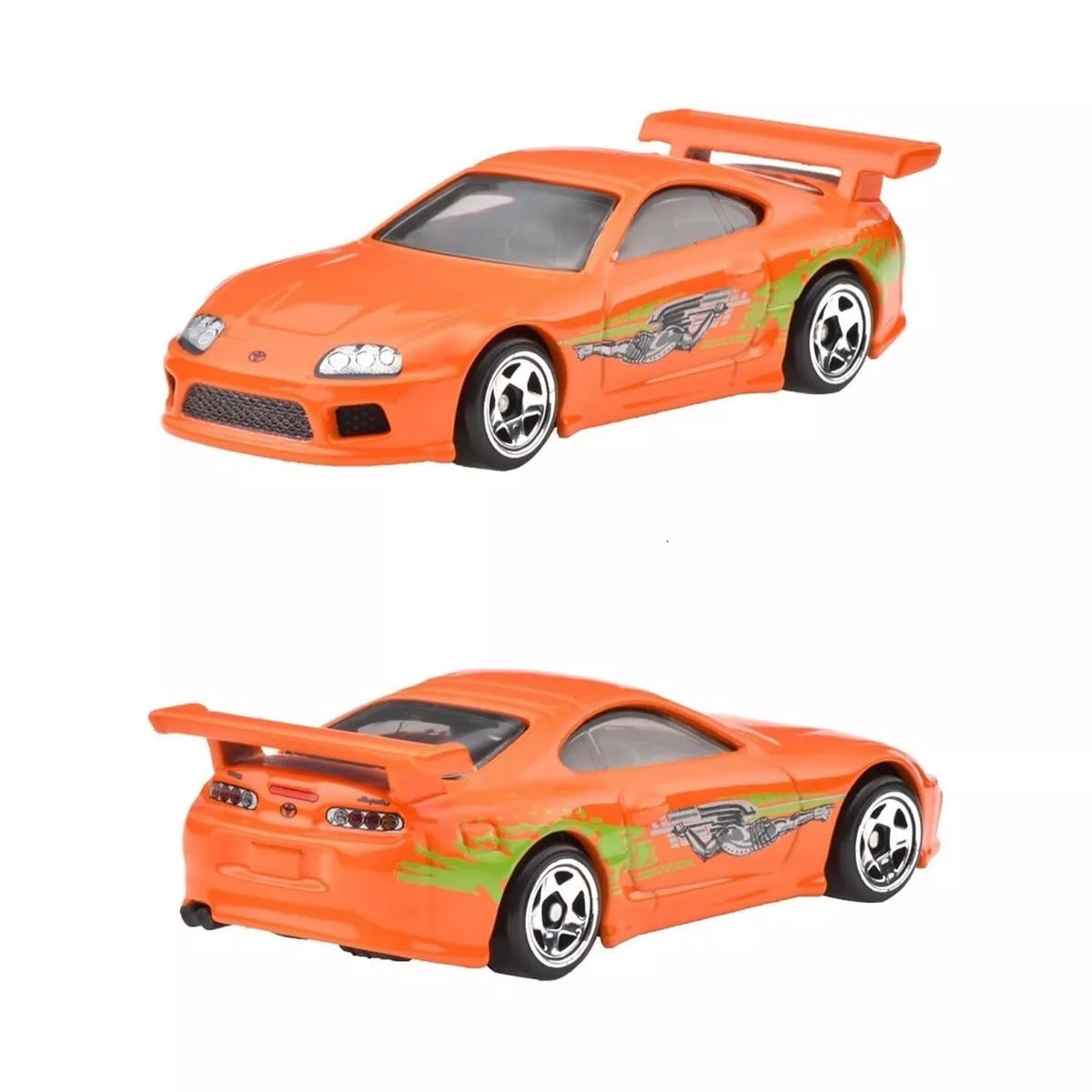 Fast & Furious Toyota Supra MK4 Orange Silver Label collectible
