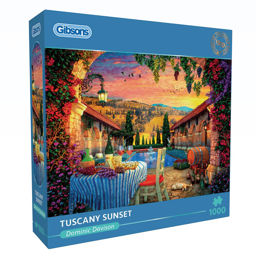 Tuscany Sunset 1000 Pc Jigsaw Puzzle