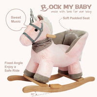 Unicorn Rocking Chair with Sound Effects  picture with important features