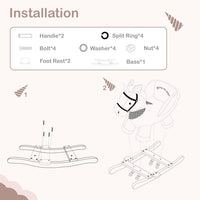 Unicorn Rocking Chair with Sound Effects assembley instruction