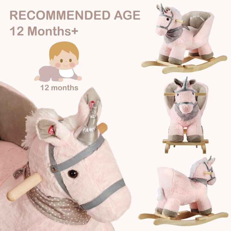 Unicorn Rocking Chair with Sound Effects  for kids over 12 month