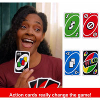 UNO Card Game with action cards available