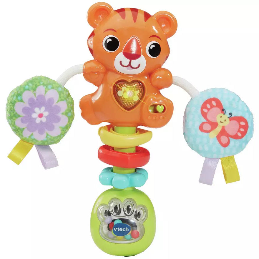 VTech Baby Tiger Rattle Toy picture on the white background