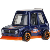 Hot Wheels Tooned Volkswagen Golf Mk1 in action, perfect for both collectors and kids’ playtime.
