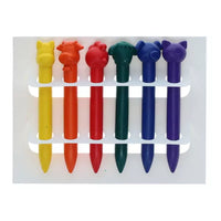 Washable Critter Crayons 6 Pack perfect for kids 3 years and over