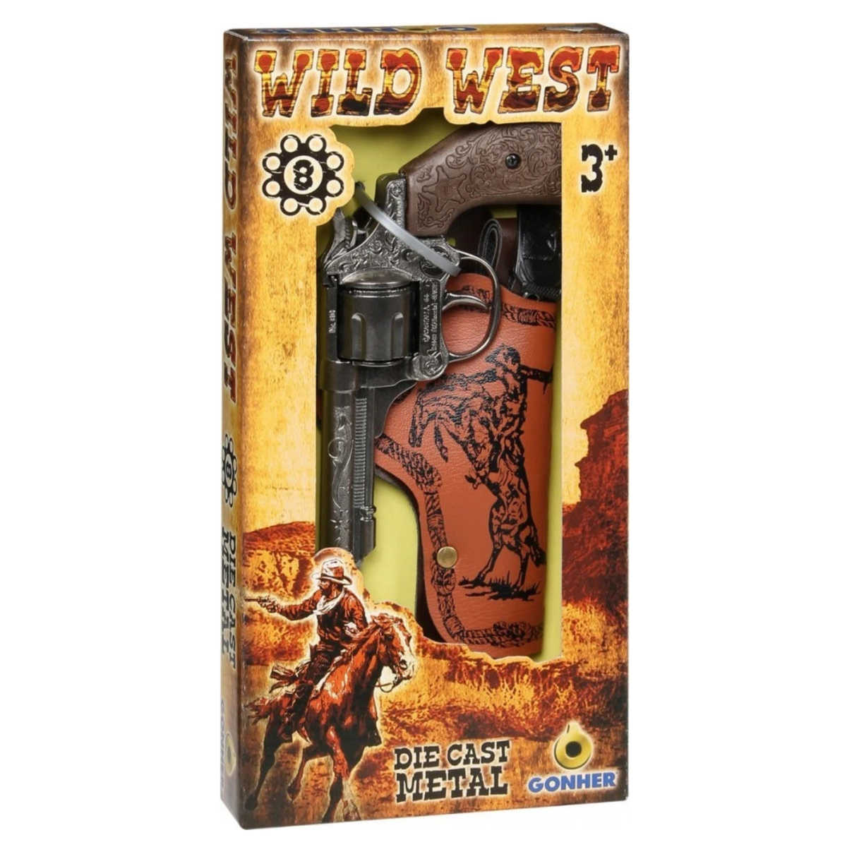Wild West Revolver & Holster Set for kids over 3 years old