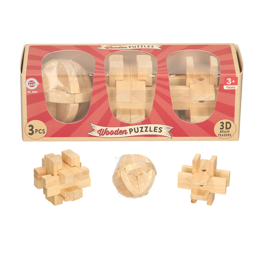 Wooden Puzzle - 3 Pieces