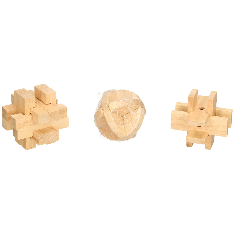 Wooden Puzzle - 3 Pieces