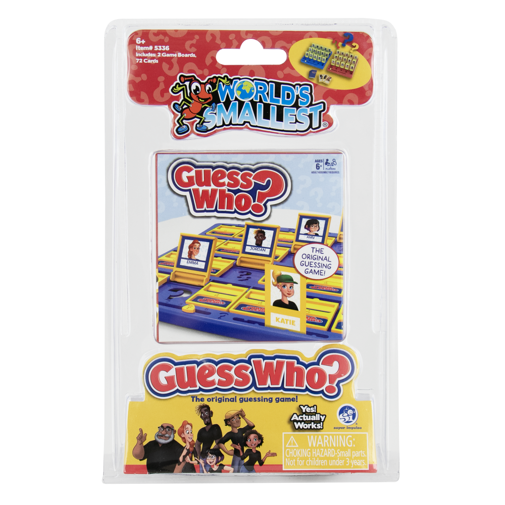 World's Smallest Guess Who? in its retail pack