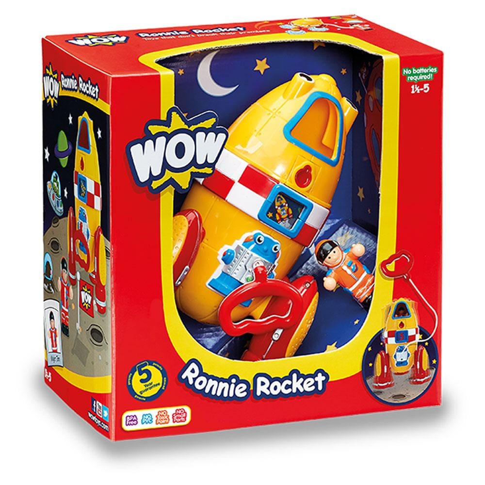 WOW Toys Ronnie Rocket Space Rocket Toy for Kids picture in the box