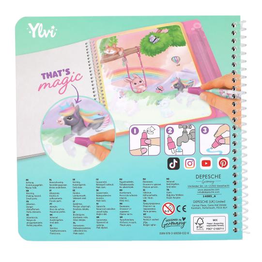 Ylvi Aqua Magic Book reverse picture of the book
