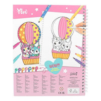 Ylvi Colouring Book with Pen Set reverse picture of the book