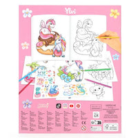 Ylvi Unicorn Colouring Book reverse picture of the book