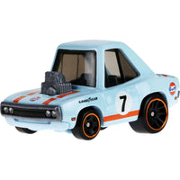 Hot Wheels Toon'd '70 Dodge Charger with Gulf Series design, perfect for collectors and kids.
