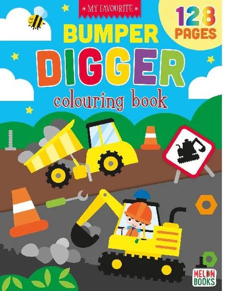 My Favourite Bumper Colouring book Digger