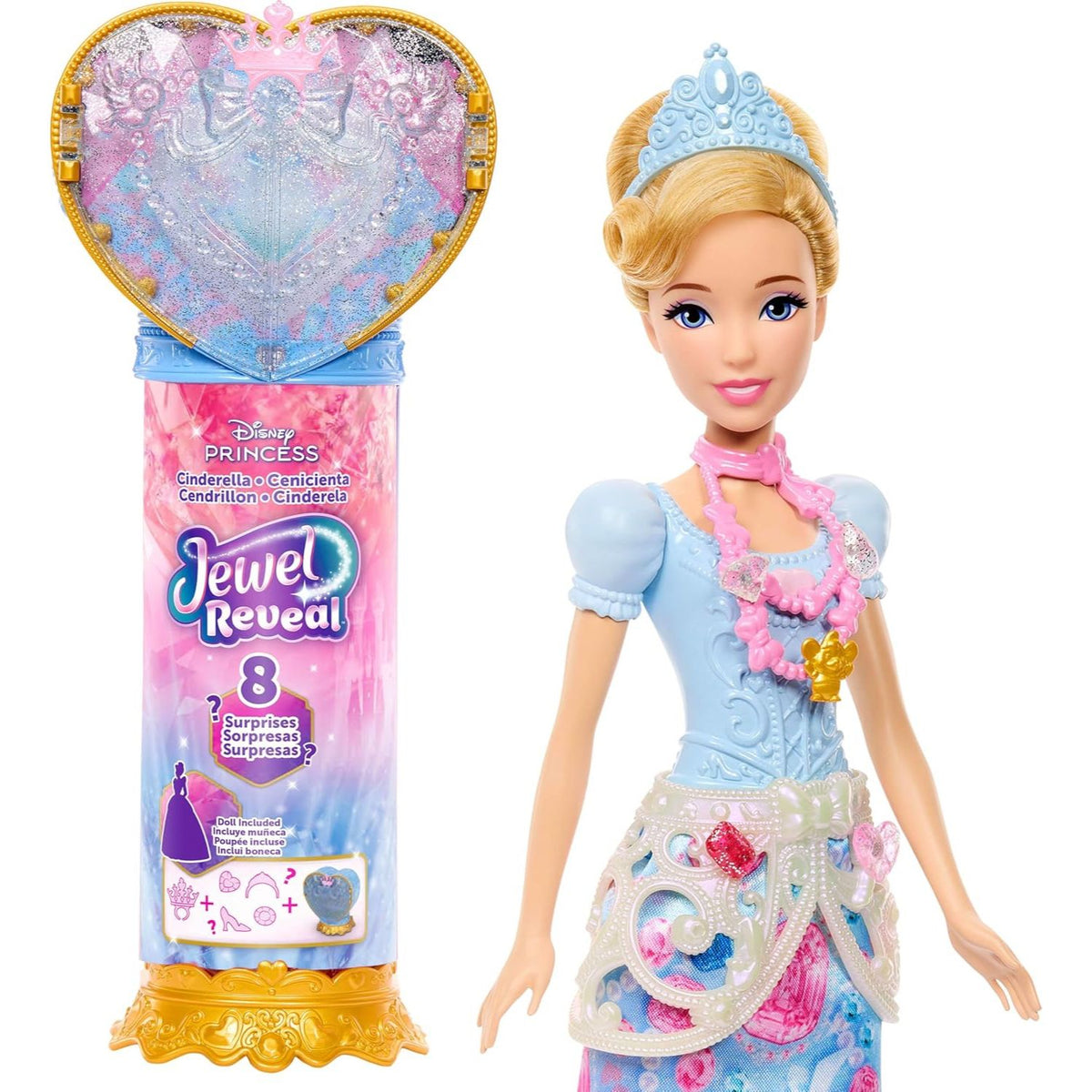 cinderella jewel reveal doll with packaging 