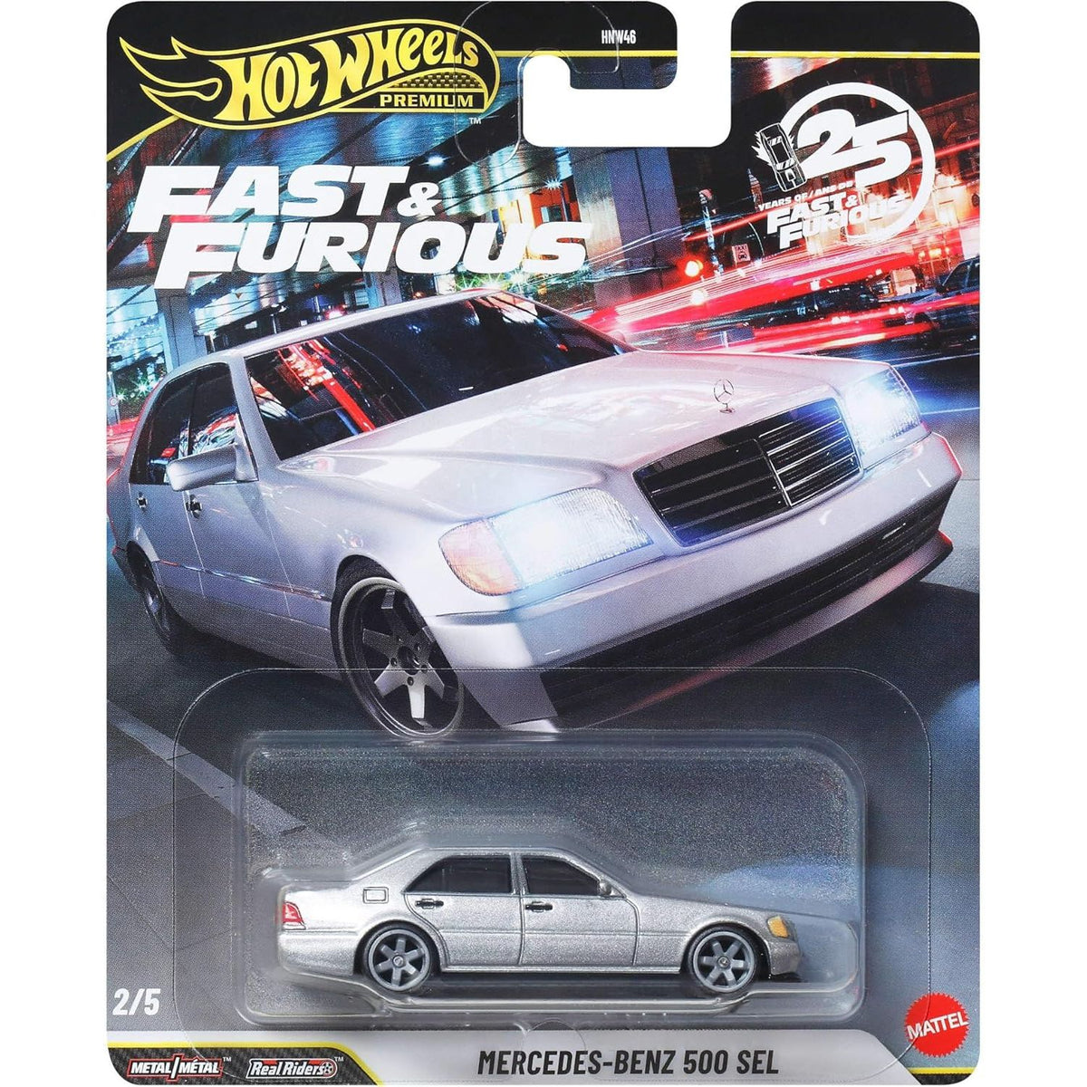 silver hot wheels car in packaging 