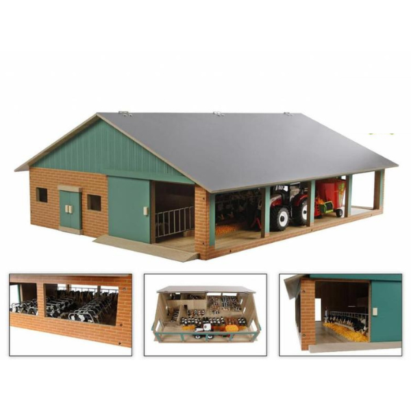 Kids Globe Cattle Shed With Milking Parlour