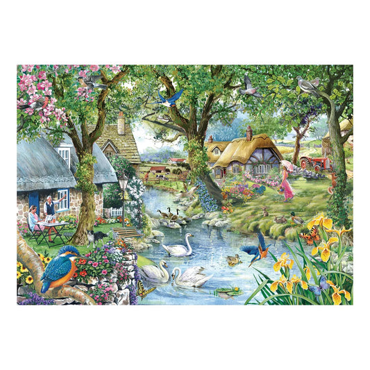 kingfisher cottage finished puzzle 