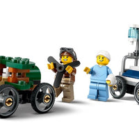 LEGO Airplane vs Hospital Bed Race Car Pack