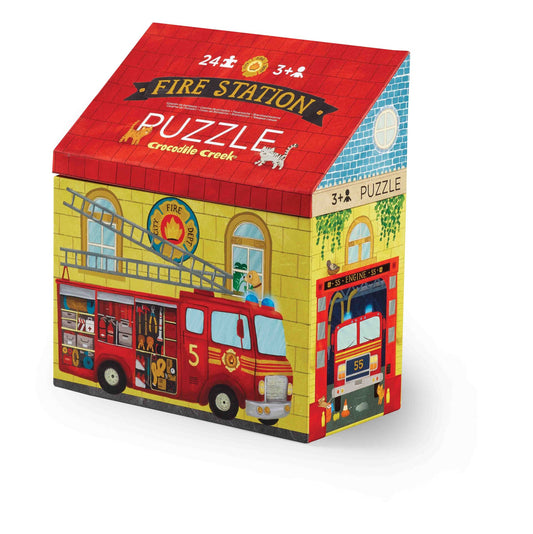 Little Buildings 24 Pieces Puzzle - Fire House