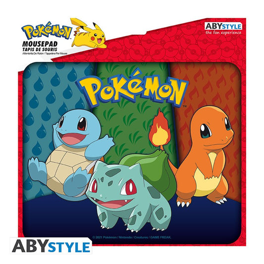 Pokemon Flexible Mousepad Starters Kanto