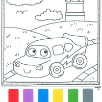Things That Go Colouring Book
