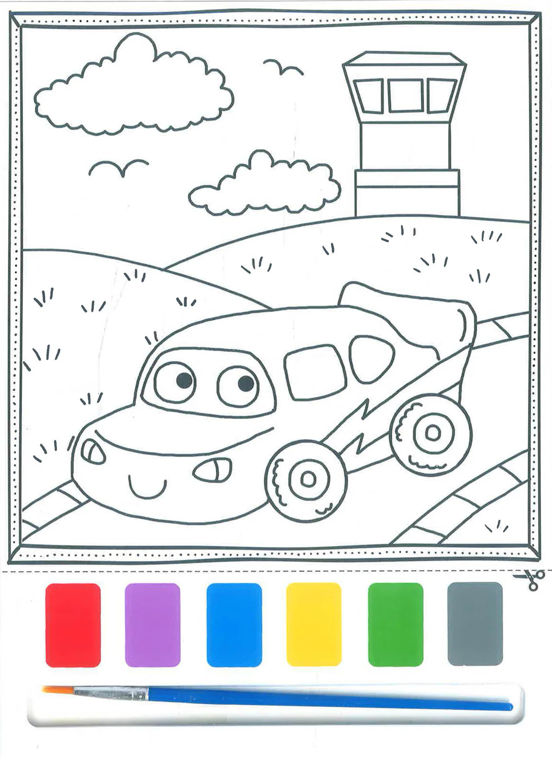 Things That Go Colouring Book