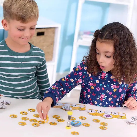 children playing buzz words game 