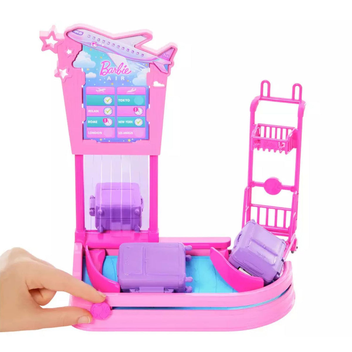 Toys at Foys - Barbie Malibu Travel Doll, Baggage Claim Playset & Accessories