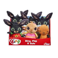 Toys at Foys - Bing Cuddle Bean Soft Toy – Bing, Flop & Sula Assorted