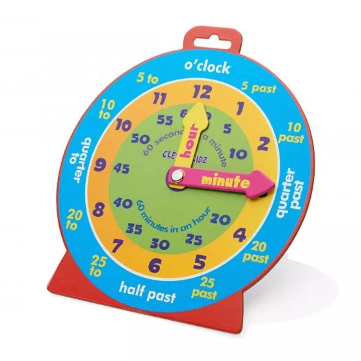 Toys at Foys - Clever Kidz 23cm Magnetic Clever Clock 
