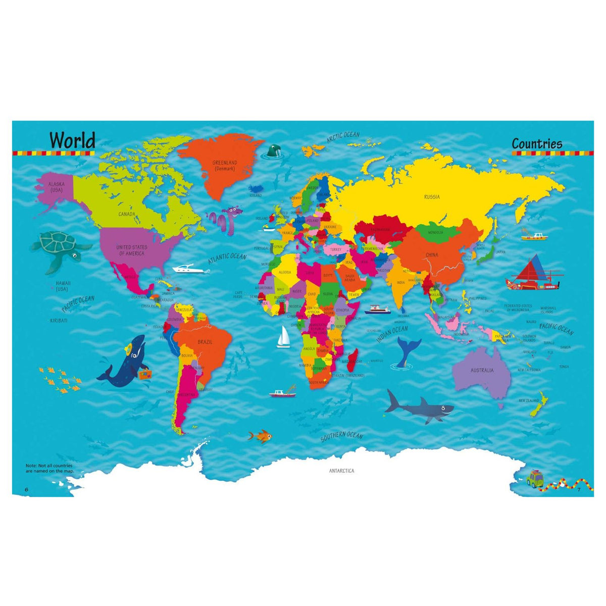 Toys at Foys - Collins Children's Picture Atlas- world map
