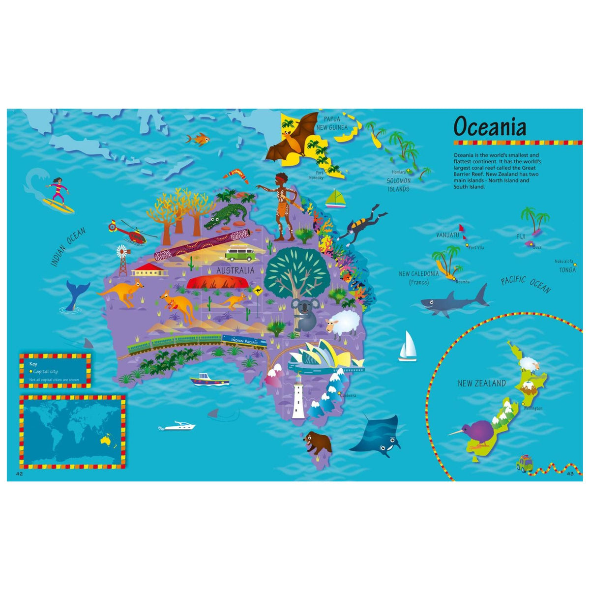 Toys at Foys - Collins Children's Picture Atlas - oceania