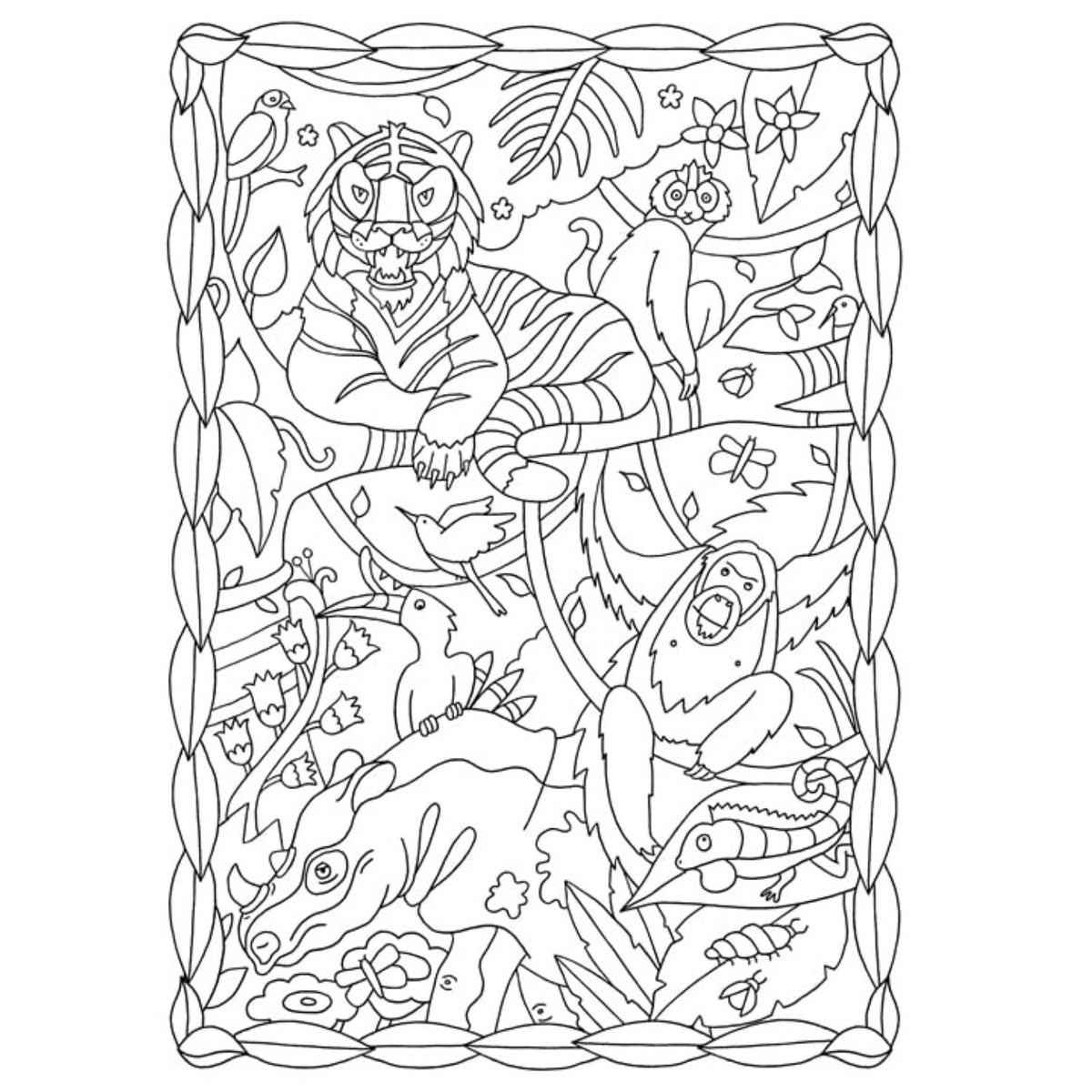 Toys at Foys - Creative Colouring jungle image