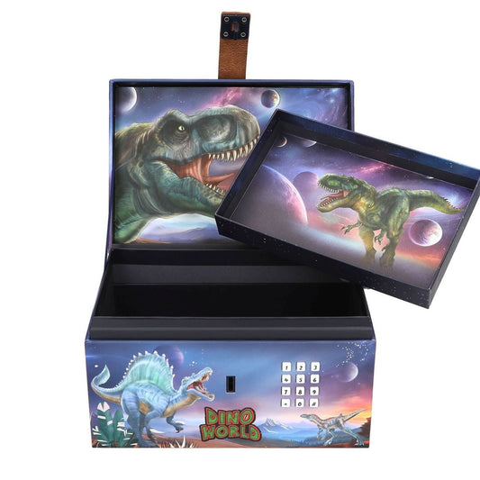 Toys at Foys - Depesche Dino World Code Lock Treasure Box opened