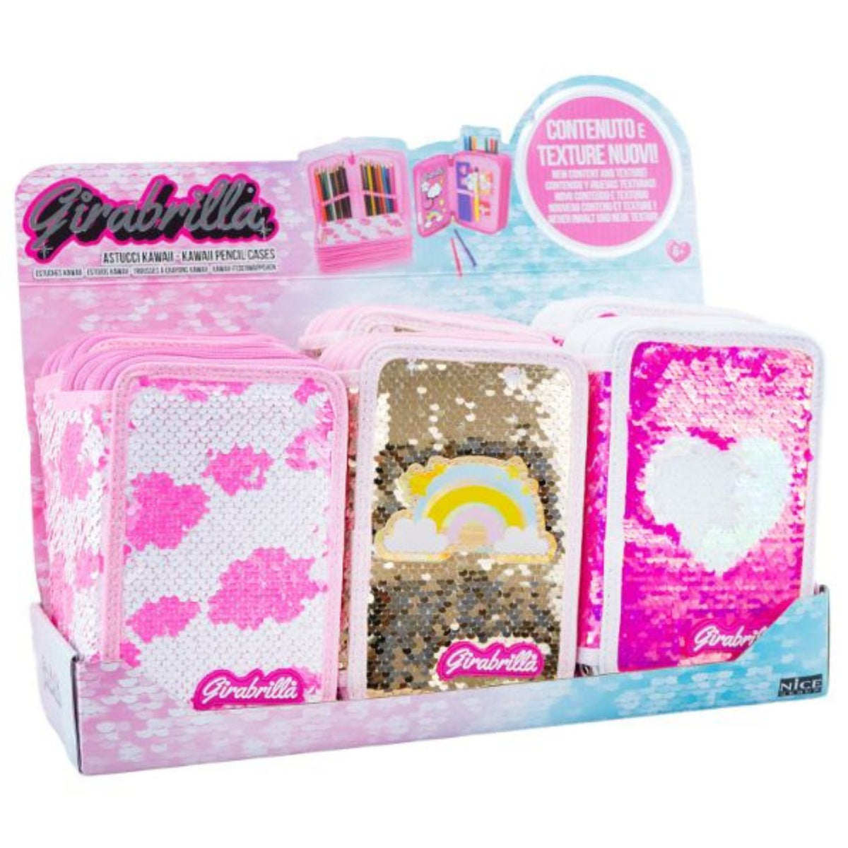 Toys at Foys - Girabrilla Kawaii Sequin Pencil Case