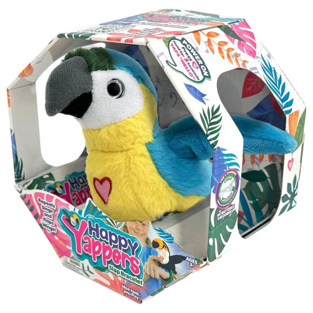 Toys at Foys - Happy Yappers Interactive Plush Bird