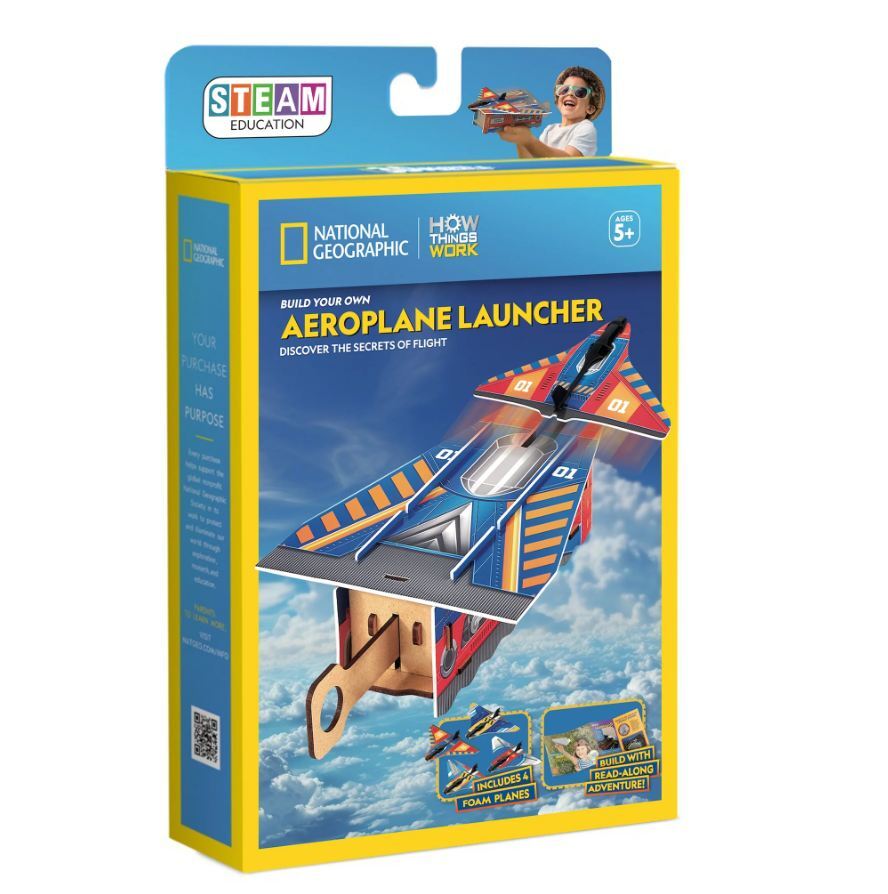 Toys at Foys - How Things Work Build & Play Kit – Aeroplane Launcher 