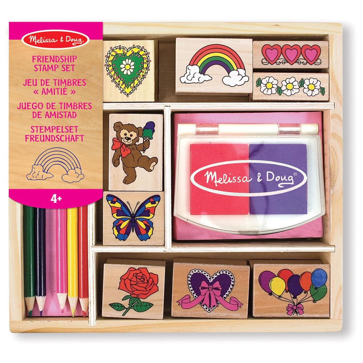 Toys at Foys - Melissa & Doug Friendship Wooden Dual-Colour Puzzle