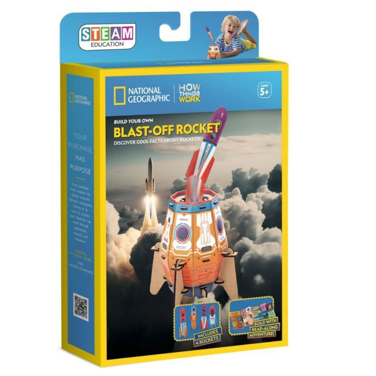 Toys at Foys - National Geographic Blast Off Rocket: How Things Work Build & Play Kit 
