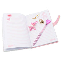 Toys at Foys - Nice Girabrilla Tweed Glam Diary with Charms and Lock