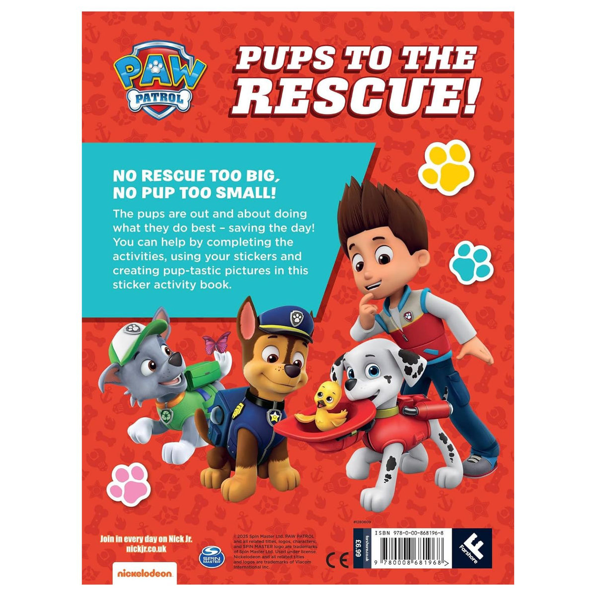 Toys at Foys -  PAW Patrol Pups to the Rescue - Sticker Activity
