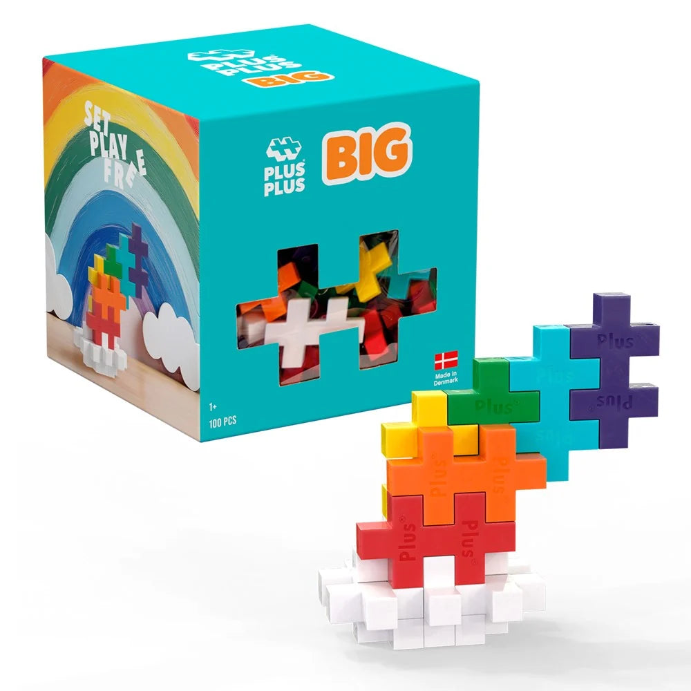 Toys at Foys - Plus-Plus BIG Rainbow Mix 100pc